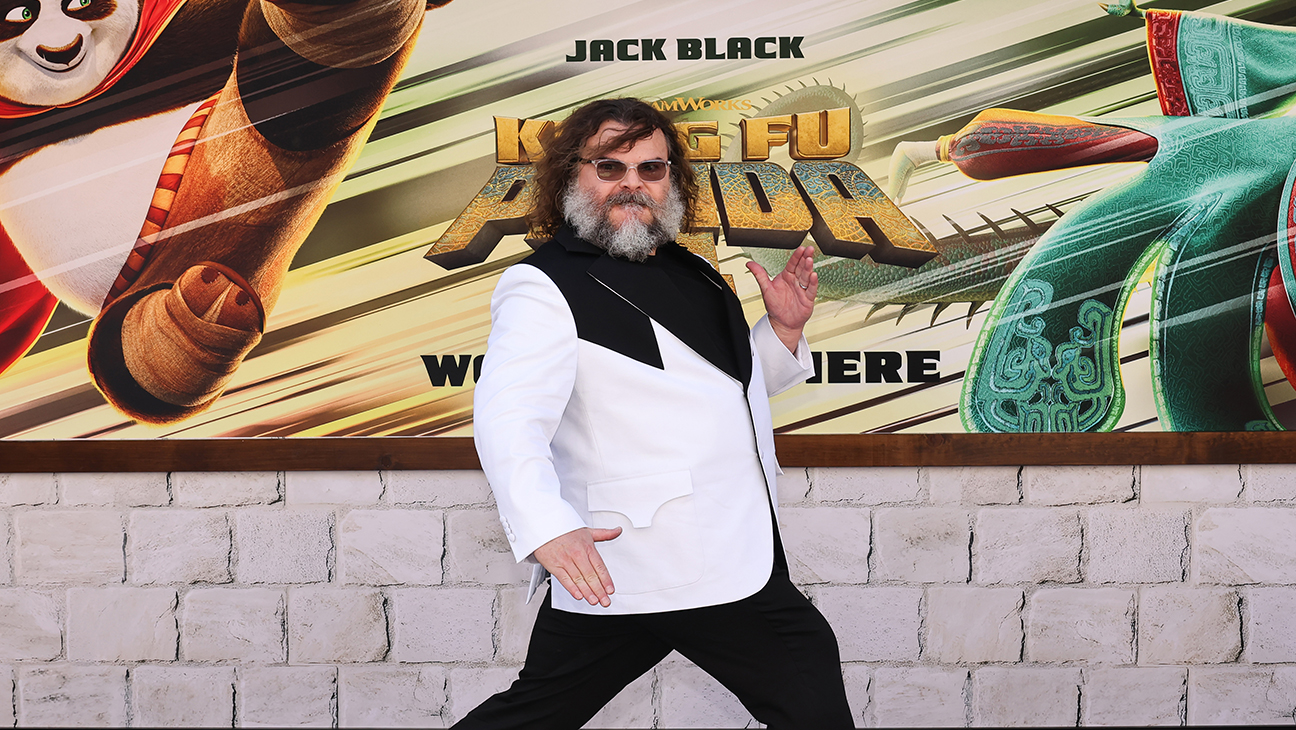 Jack Black attends the premiere of Universal Pictures' 'Kung Fu Panda 4' at AMC The Grove 14 on March 3, 2024, in Los Angeles.