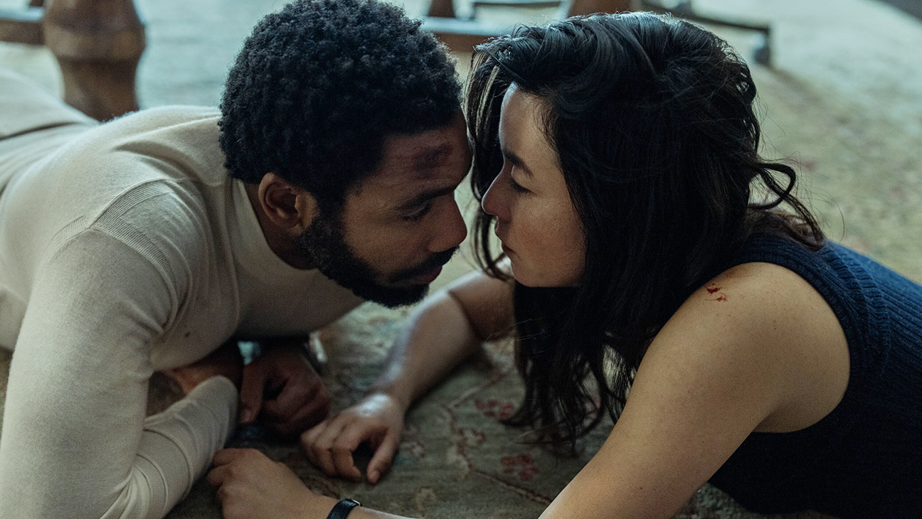 Maya Erskine, Donald Glover in Mr. and Mrs. Smith